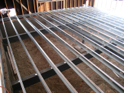 Steel joists for old garage floor