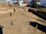 Excavation complete & caisson locations pinned