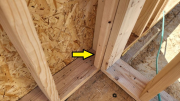 Connection for interior and exterior walls open for insulation