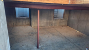 Only steel column in basement is installed