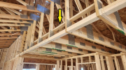 Trusses blocked for perfect drywall edge