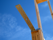 Roof has Many Drag Straps Under Girders  