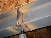Web Stiffeners Inside Steel Beams are Welded  