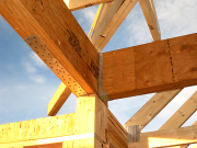 Post Beam Connection by Master Bedroom  