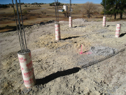 Caissons for Patio  