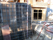South Patio Battered Walls are Formed  