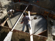 Bottom of Planter Box being Finished  