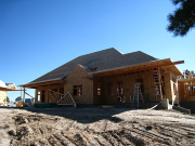 Rear Elevation with Main Roof Sheathed  