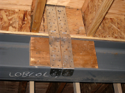 Straps will be Welded to Steel Beams  