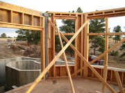 Steel Column Installed at Master Bedroom Wall  