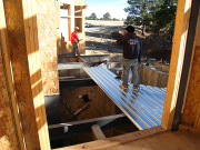Iron Workers Working on South Patio  