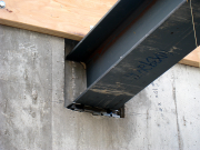 Steel Beams Shimmed in Pockets