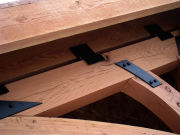 Custom Saddle Brackets Between Truss & Rafters  