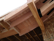 Timber Radius Rafters Sheeted with 2x6  