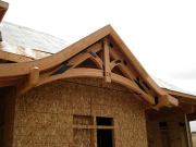 Kitchen Gable Beams & Roof Finished  