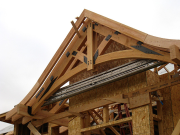 Living Room Gable Beams Installed  
