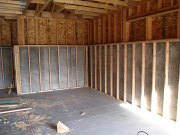 Garage Half Walls Finished  