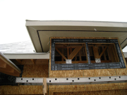 Soffits at Dining Room Dormer  