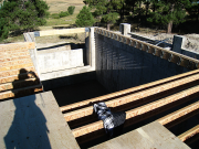 Floor Left Open for Swimming Pool Install