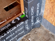 Ice&Water, Green Corner for Extra Protection, Vycor Before Door Install  