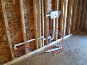 Plumbing in Laundry Room  