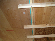 2x4's for Cove Ceiling Attached with Screws  
