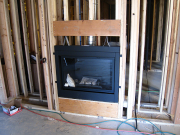 Basement Fireplace Installed  