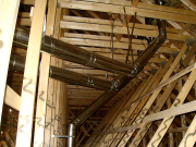Fireplace Flues in Attic  