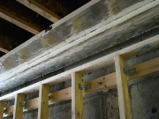 Detail of Top of Wall in Pool Room  