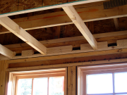 Ledgers in Master Bedroom are Open for Insulation  