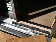 Door Thresholds Protected with Metal Flashings  