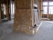 Fireplace Battered Walls with Pocket for Stone Hearth  