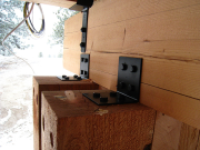 Brackets on Top of Columns Installed  