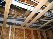 Pex Tubing in Mechanical Room Soffit  