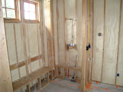 Insulation Finished in Study Walls  