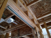 Pocket Door Tracks Installed  
