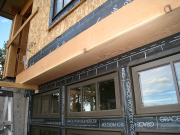Massive Timber Header Above Pool Room  