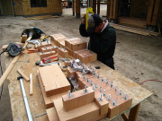 Carlos Working on Epoxy & Dowels for Outridges  