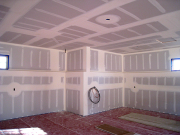 Garage Walls are being Taped  