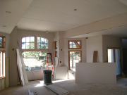 Drywall being Installed in Living Room  