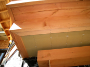 Bottom of living room window shelf
