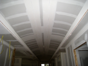 Ellipse ceiling is taped