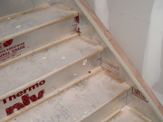 Finish stair risers & sides are protected