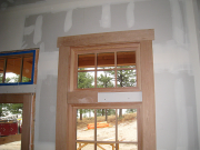 Mock up of top of window trim