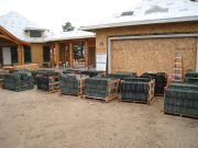 One third of roof slate delivered