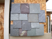 Mock up of slate roof