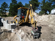 Chuck Compacting Dirt Around House