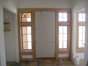 Trim at entry door &  sidelites