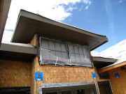 Soffits and fascias are painted