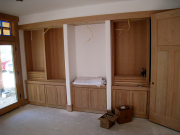 Cabinets and shelves in study